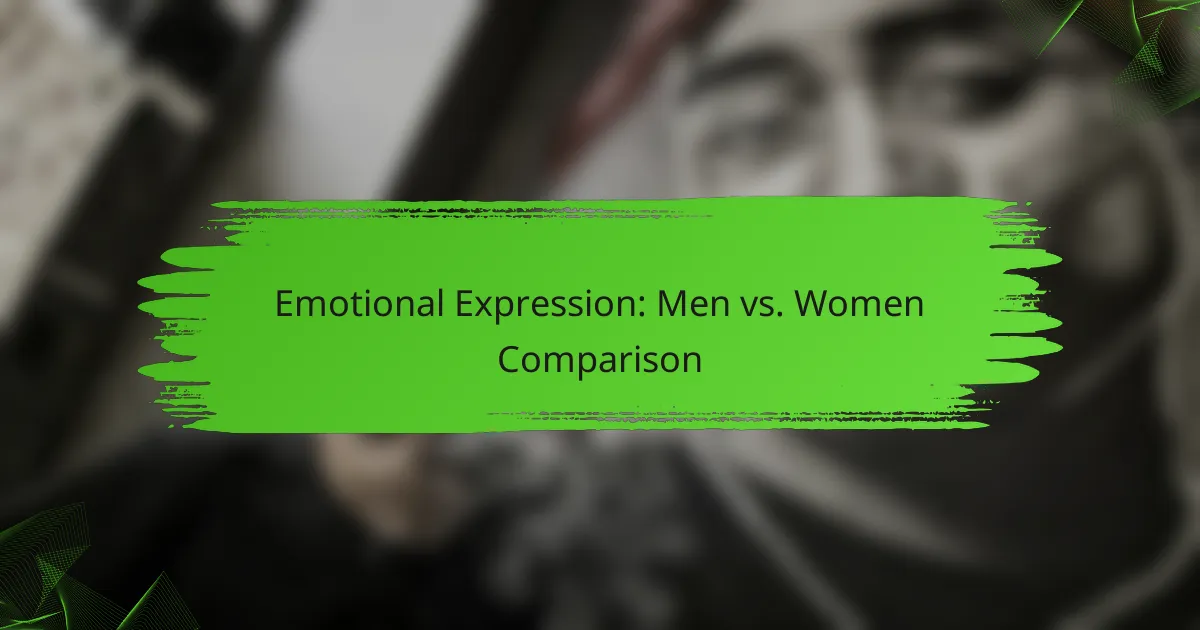 Emotional Expression: Men vs. Women Comparison